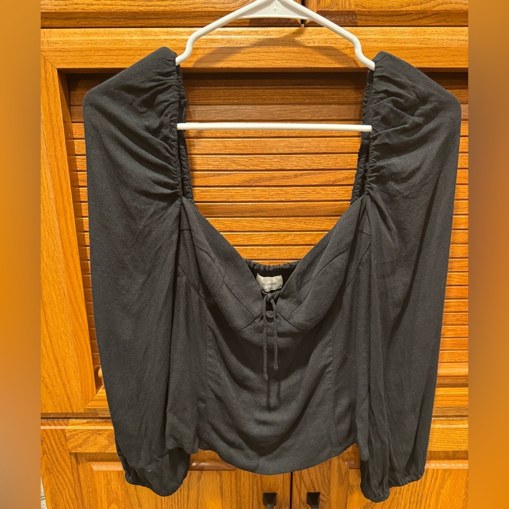 Wilfred Black Ruched Blouse